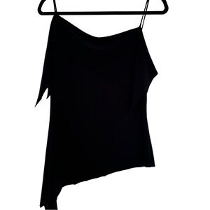 Elegant Black Asymmetrical Camisole